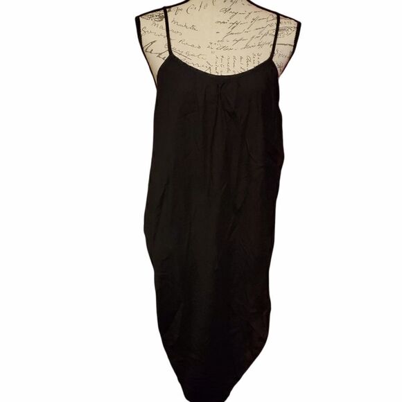 Myhah Ladies Black Racerback Wrap Dress - Size Large - Picture 1 of 7